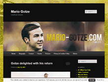Tablet Screenshot of mario-gotze.com
